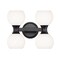 Z-Lite Artemis Vanity, 4-Light, 6.5 In.W x 13 In.L x 10.75 In.H, Matte Black/Matte Opal 494-4V-MB - alternate 1